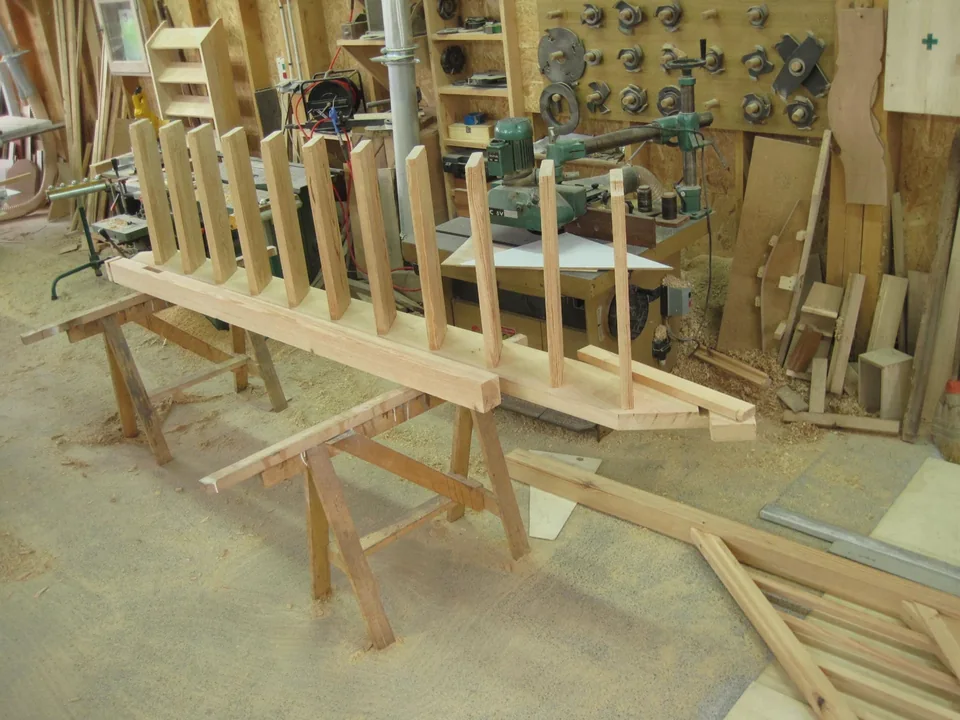 Escalier droit en montage