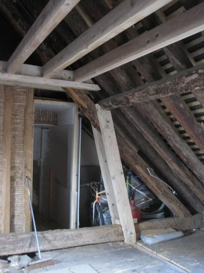 Modification d'une ancienne charpente pour l'aménagement des combles