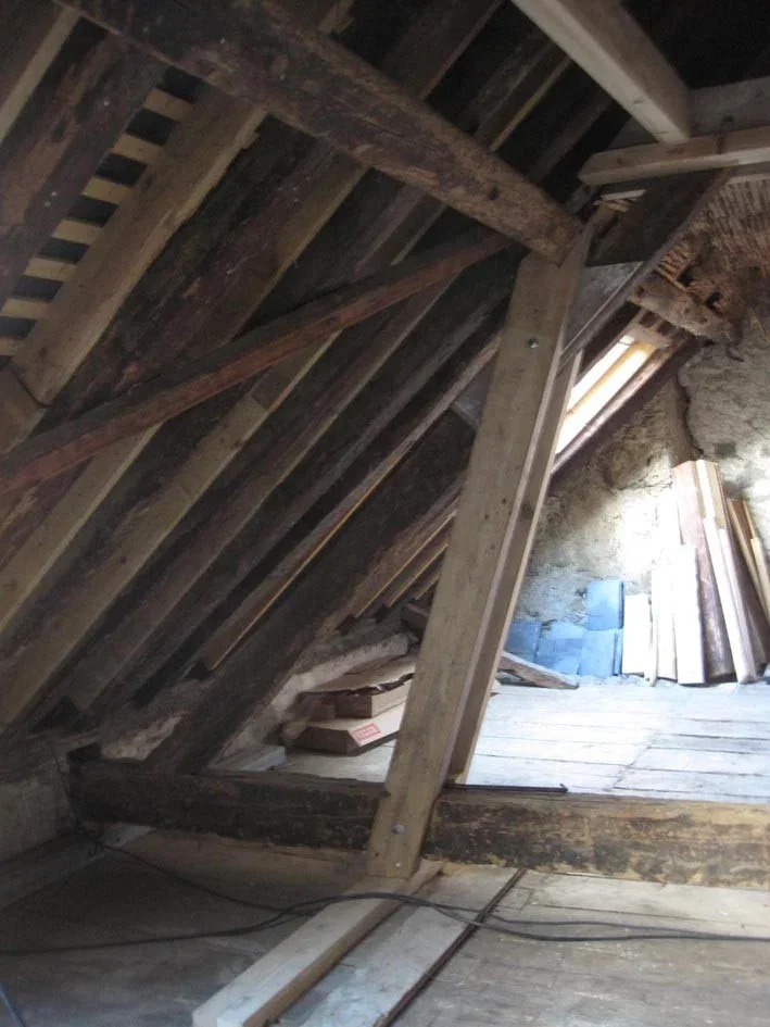 Modification d'une ancienne charpente pour l'aménagement des combles